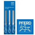 Produktbild: PFERD Feilensatz 3-teilig Feilraspel Feile Halbrundfeile PF-SET Ergo Feilenheft