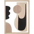 Produktbild: Wanddeko, Natur, Schwarz, Weiß, Holzwerkstoff, 60x80x2 cm, Dekoration, Skulpturen & Dekoobjekte, Wanddeko