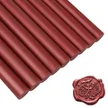 Produktbild: 15 Stücke Klebe Pistole Siegellack Wachs Sticks 11 mm Siegelwachs-Stäbchen,Vintage Wachs Siegel Stempel und Brief, Runde Retro Siegellack Stic für Umschläge Karten Hochzeit