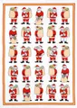 Produktbild: Geschirrtuch Druck Weihnachten Nikolaus Rot weiß Xmas 45 x 70 cm Kracht