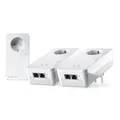 Produktbild: devolo Magic 2 WiFi 6 Multiroom Kit, WLAN Powerline Adapter, bis zu 2.400 Mbit/s, Mesh WLAN Steckdose, 2x Gigabit LAN, Access Point, dLAN 2.0, weiß