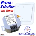 Produktbild: PT-541 DIW-Funk Timer SPARSET Einbauschalter 2300W + Wandsender mit 5-fach Timer