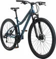 Produktbild: BIKESTAR Hardtail Aluminium Mountainbike 29 Zoll, 21 Gang Shimano Schaltung mit Scheibenbremse | 18 Zoll Rahmen MTB Erwachsenen- und Jugendfahrrad | Blau & Grau