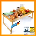 Produktbild: Frühstückstablett aus Bambus - Serviertablett Betttablett Betttisch - PC Lapdesk