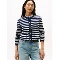 Produktbild: Tommy Hilfiger Strickjacke CO JERSEY STCH REVERSIBLE CARDI mit Wendemöglichkeit blau L (40)
