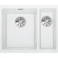 Produktbild: BLANCO SUBLINE 340/160-U Unterbauspüle / SILGRANIT / Weiß / Hauptbecken links / Stopfen - Weiß