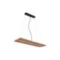 Produktbild: Globo LED Hängeleuchte, Holzbalken, natur, schwarz-matt, L80 cm
