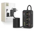 Produktbild: TECH PROTECT Tech-Protect PC3X6 Steckdosenleiste USB-A/C 200cm Schwarz Smartphone-Ladegerät
