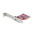 Produktbild: StarTech.com 1-Port USB-C PCIe Adapter - USB-C SuperSpeed 20 Gbit/s PCI Express 3.0 x4 Host Controller Karte - Win/Linux/macOS (PEXUSB321C)
