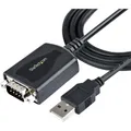 Produktbild: StarTech com 1P3FPC-USB-SERIAL, DB-9, USB Type-A (4 pin) USB 2.0, 0,9 m, Schwarz (0.90 m) (1P3FPC-USB-SERIAL)