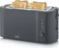Produktbild: Severin Langschlitz Toaster, 4 Scheiben mit integriertem Brötchenaufsatz, 2 Langschlitz-Röstschachte, verschiedene Aufwärmstufen, 1.400 W, Schwarz Matt, AT 2591