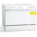 Produktbild: Midea Tischgeschirrspüler MDWTT0602MW-WE, 6 Maßgedecke, Integrierter Wasserenthärter, IOT, 1-24-Stunden-Startverzögerung