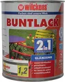Produktbild: Wilckens 2in1 Acryl Buntlack für Innen und Außen, glänzend, 750 ml, RAL 9001 Cremeweiß