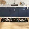Produktbild: vidaXL Küchen Teppich Schwarz 180 x 60 cm Samt