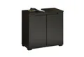 Produktbild: PREISBRECHER Waschbeckenunterschrank Spice in Schwarz matt mit 2 Türen. Abmessungen (BxHxT) 60x57x32 cm