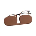 Produktbild: Nooz - Lesebrille - Vergrößerte Lupenbrille - Presbyopie-Brille Für Herren und Damen - inklusive kompaktem Etui - Ultraleichter - Runde Form - Schildpatt - +2