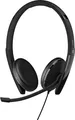 Produktbild: EPOS ADAPT 165T USB II - ADAPT 100 Series - Headset - On-Ear - kabelgebunden - 3,5 mm Stecker, USB-A - Schwarz - Zertif