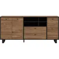 Produktbild: Sideboard FORTE, schwarz (eiche, schwarz), B:180,8cm H:81,6cm T:42cm, Sideboards, Sideboard, Breite ca. 180 cm