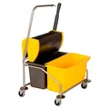 Produktbild: VERMOP GmbH VERMOP Twixter Nasswischwagen, 2 x 20l, aus Edelstahl, Abmessung: 55 x 65 x 97 cm (B x T x H) 10432