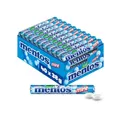 Produktbild: Mentos Kaubonbons Mint, Dragees mit Pfefferminz-Geschmack für frischen Atem, Multipack, Bonbon Vorrats-Packung, Verkaufsdisplay (40 Rollen), vegan
