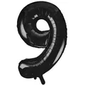 Produktbild: Folienballon Zahl 9 schwarz