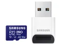 Produktbild: SAMSUNG MicroSDXC-Speicherkarte PRO Plus (2023) 512GB inkl. USB-Adapter MB-MD512SB/WW