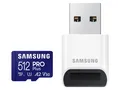 Produktbild: SAMSUNG MicroSDXC-Speicherkarte PRO Plus (2023) 512GB inkl. USB-Adapter