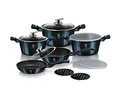 Produktbild: 13-TLG. KOCHGESCHIRR-SET METALLIC LINE AQUAMARINE EDITION BERLINGER HAUS BH/7031