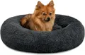 Produktbild: Lionto Donutbett Für Hunde Und Katzen, Ø 60 Cm, Dunkelgrau Retourenrückläufer*