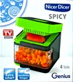 Produktbild: Original Nicer Dicer Spicy von Genius kompakter Gemüseschneider - Allesschneider