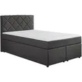 Produktbild: Boxspringbett - anthrazit - Universalhärtegrad - 140x200 cm