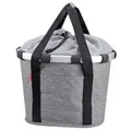 Produktbild: KLICKfix Reisenthel Bikebasket twist silver Fahrradkorb Fahrradtasche grau