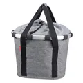 Produktbild: KLICKfix City-Tasche Bikebasket twist silver, 35x28x26cm, grau/schwarz