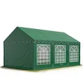 Produktbild: TOOLPORT Party-Zelt Festzelt 4x6 m Garten-Pavillon -Zelt PVC Plane 700 N in dunkelgrün Wasserdicht