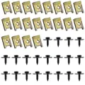 Produktbild: Sudnsadaks 40 Pcs Karosserieschrauben, Blechmutter Schraube Mutter Clip Kit, Schraube Mutter Clipschnappmutter, Feder Blechmutter, Blechmuttern Karosserie, Klemmen Schnappmutter, Kotflügelclip Clips