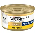 Produktbild: Gourmet Gold Feine Pastete Katzenfutter nass, mit Huhn, 12er Pack (12 x 85g)