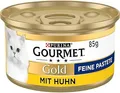 Produktbild: Purina Gourmet Gold Feine Pastete Huhn Katzennassfutter Tiernahrung 12 x 85 g