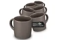 Produktbild: Moritz & Moritz Tasse NORDIC 6x Tassen Grau, 6-tlg., Steinzeug, für 6 Personen - spülmaschinen- und mikrowellengeeignet
