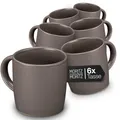 Produktbild: NORDIC Kaffeetassen Set 6-teilig Grau - ca. 300ml aus hochwertigem Steinzeug ...