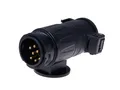 Produktbild: Filmer Adapter 13-Polig auf 7-Polig mit Schutzdeckel, 12V – Schwarz für AHK NEU