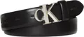 Produktbild: Calvin Klein Damen Gürtel LV04F7054G mit Schnalle, 30 mm, Schwarz (Schwarz/Altsilber), 75