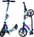 Produktbild: Apollo 230mm Giant XXL Wheel City-Scooter - Hurricane | Roller Erwachsene mit Federung | Cityroller für Erwachsene klappbar und höhenverstellbar | Tretroller Erwachsene | Cityroller Kinder ab 7 Jahre - blau/bunt