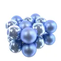 Produktbild: Christbaumkugeln Sky Blue 5 x glänzend & 5 x matt Ø 6 cm aus Glas - 10er Set