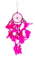 Produktbild: 40cm x 9cm Dreamcatcher Knall Pink Traumfänger 5 Ringe Dream Catcher