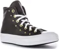 Produktbild: Converse Chuck 70 Hi Studd Detail Damen Ledersneaker Schwarz Gold – undefined / Schwarzes Gold