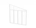 Produktbild: Palram-Canopia Seitenwand für Terrassenüberdachung Serie 3m Tiefe, weiß