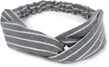 Produktbild: styleBREAKER Haarband, 1-tlg., Haarband mit Streifen Muster und Twist Knoten