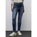 Produktbild: STREET ONE Slim-fit-Jeans Style York mit Stretch blau 33