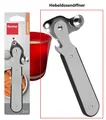 Produktbild: Hebeldosenöffner Inox Dosenöffner Metall vernickelt Metaltex 15 cm