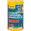 Produktbild: sera Cichlid Carnivore Granules XL 1.000 ml (330 g) | Hauptfutter für große Carnivore Cichliden | schwimmendes Granulat mit viel Protein & Omega-Fettsäuren | fördert Farben & Vitalität